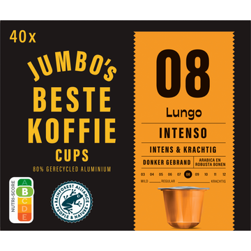Jumbo's umbo's Lungo Intenso Koffiecups 40 Stuks