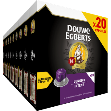 Douwe Egberts ouwe Egberts Lungo 8 Intens 20 Capsules 104 g bij Jumbo