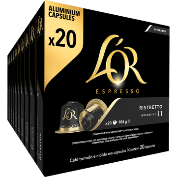 L'or 'OR Espresso Ristretto Ground Coffee 20 Stuks 104 g bij Jumbo