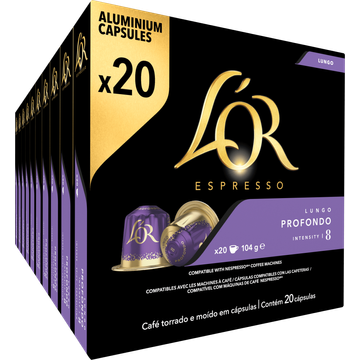 L'or 'OR Espresso Lungo Profondo Gemalen Koffie 20 Stuks 104 g bij Jumbo