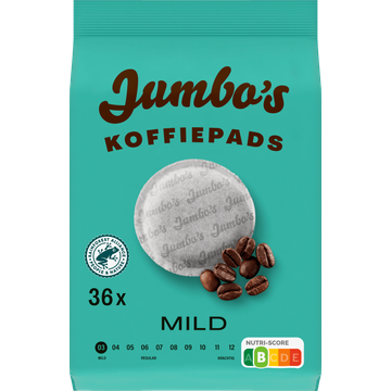 Jumbo's umbo's Koffiepads Mild 36 Stuks