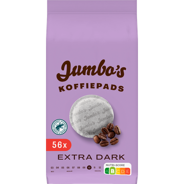 Jumbo's umbo's Koffiepads Extra Dark 56 Stuks