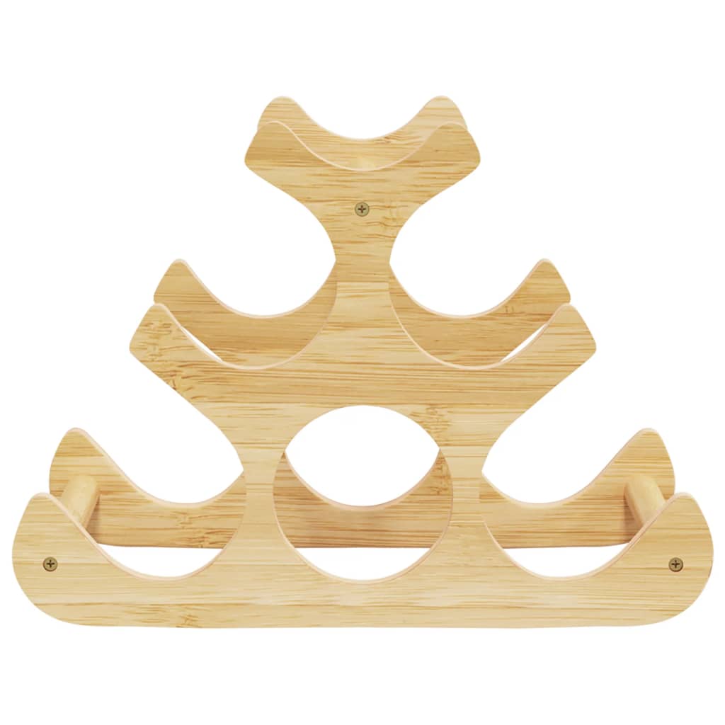 vidaXL Wijnrek voor 6 flessen 35x18x25,5 cm bamboe
