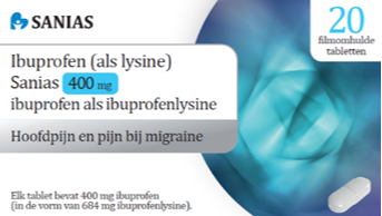 Sanias Ibuprofen (als Lysine)  400mg Tabletten