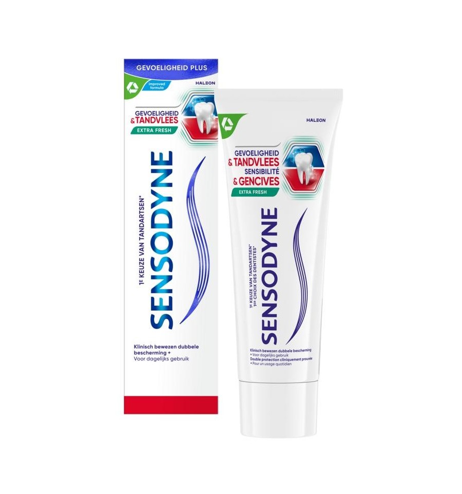 Sensodyne Tandpasta gevoeligheid & tandvlees extra fresh