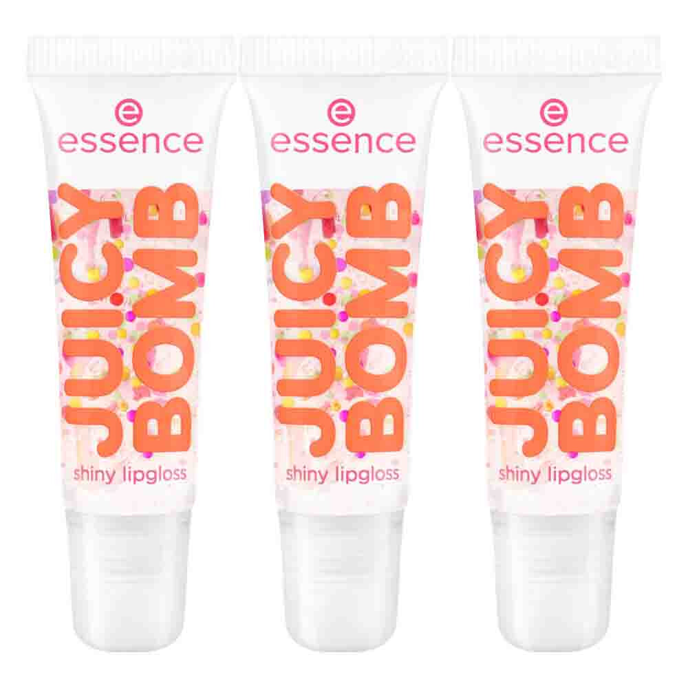 Essence 3x  Juicy Bomb Shiny Lipgloss 05 Strawberry Sprinkles 10 ml