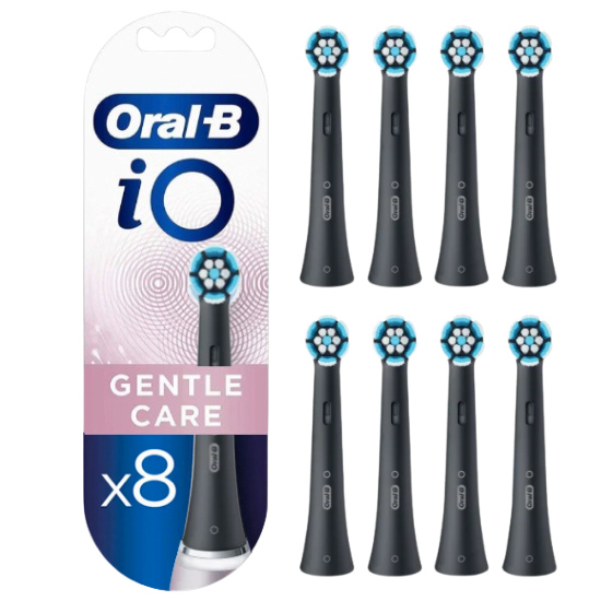 Oral-B iO Gentle Care Black opzetborstels - 8 stuks