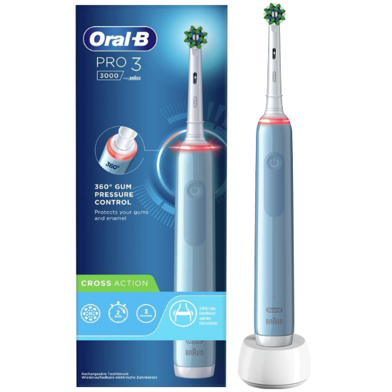 Oral-B PRO 3 3000 Blue Cross Action