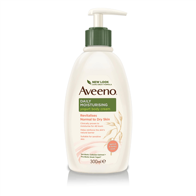 Aveeno Daily Body Cream With Yogurt Apricot & Honey 300 ml