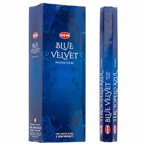 LalaShops HEM Wierook - Blue Velvet - Slof / Voordeelbox (6 Pakjes / 120 stokjes)