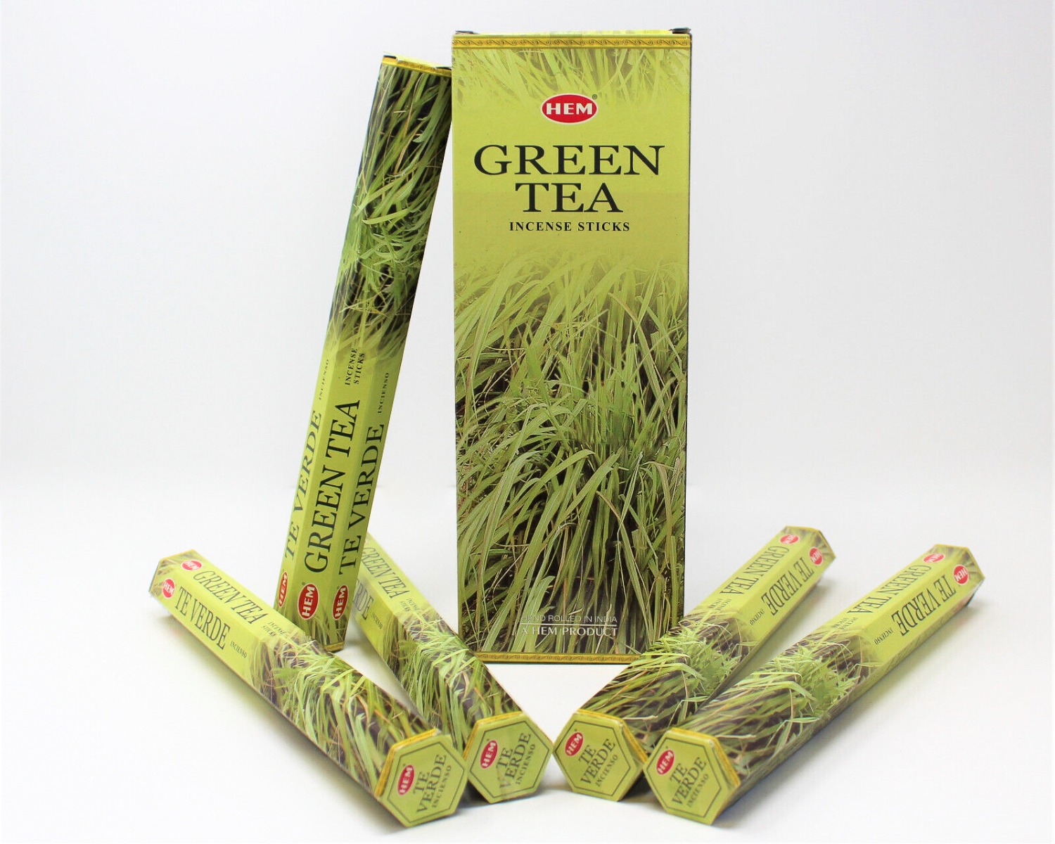 LalaShops HEM Wierook - Green Tea - Slof / Voordeelbox (6 Pakjes / 120 stokjes)