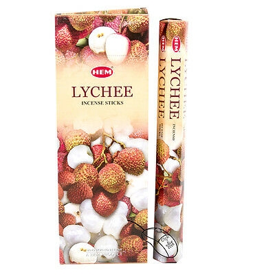 LalaShops HEM Wierook - Lychee - Slof / Voordeelbox (6 Pakjes / 120 stokjes)