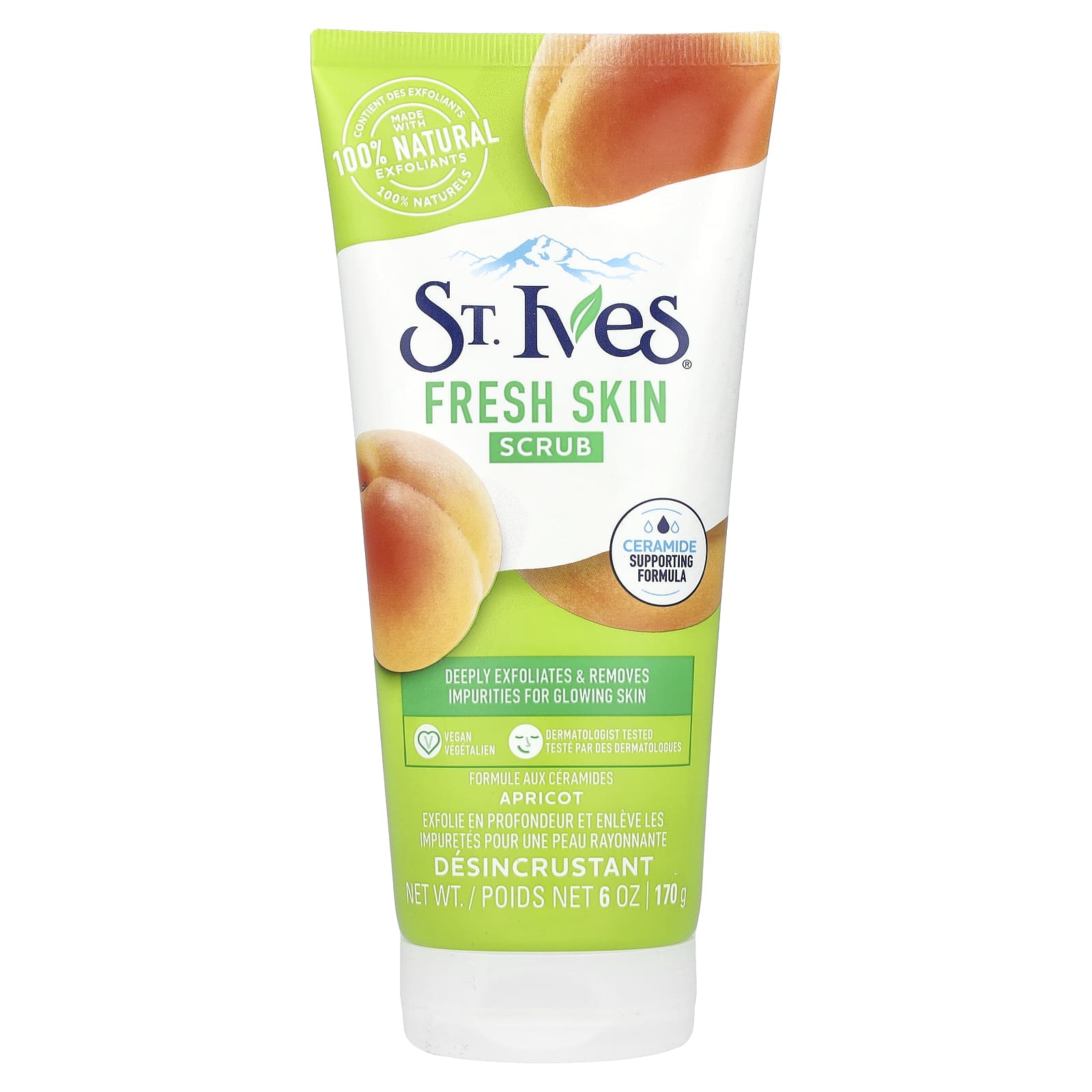 St. Ives , Fresh Skin Scrub, Apricot Flavor, 170g (6oz)