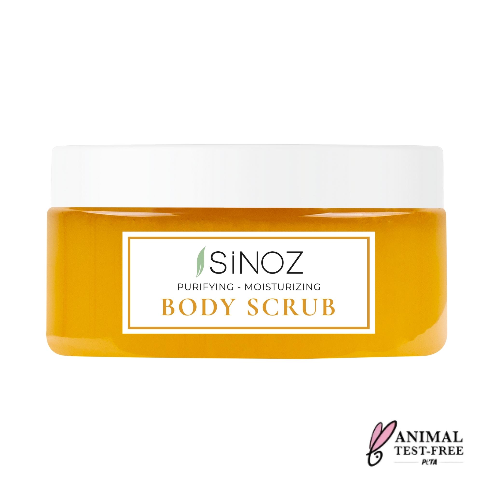 Sinoz Lichaamsscrub (Handen – Voeten – Lichaam) – Zuiverend en Hydraterend 300g 300g wit
