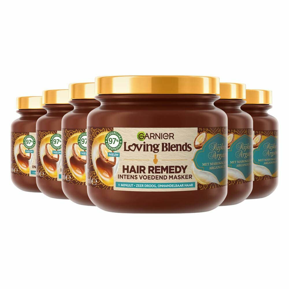 Garnier 6x  Loving Blends Rijke Argan Haarmasker 340 ml
