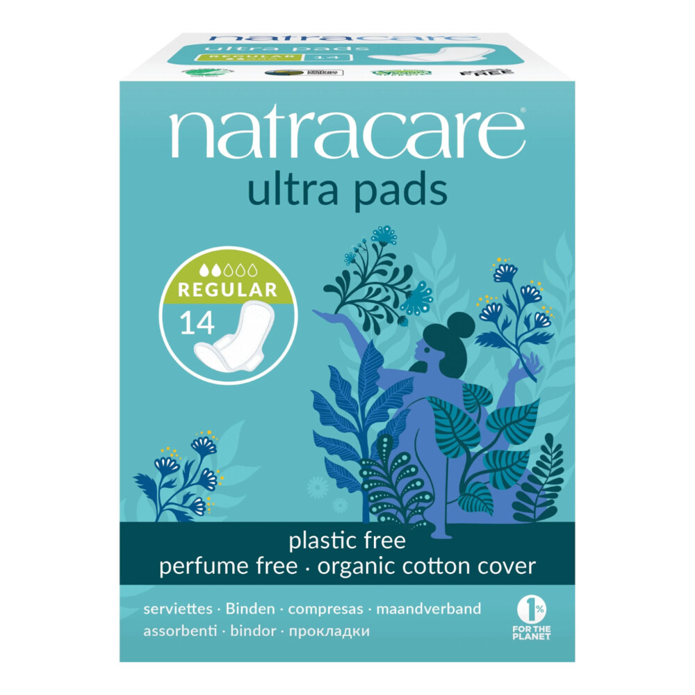Natracare 3x  Maandverband Ultra Pads Regular 14 stuks