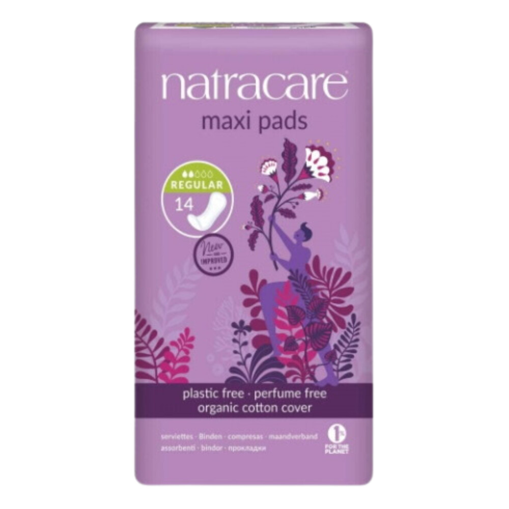 Natracare 3x  Maandverband Maxi Pads Regular 14 stuks