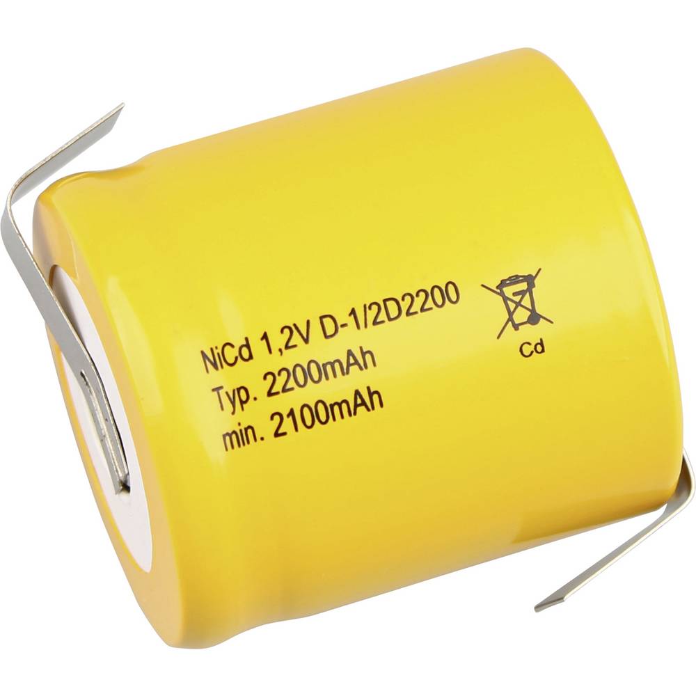 Mexcel Speciale oplaadbare batterij 1/2 D NiCd 1.2 V 2200 mAh
