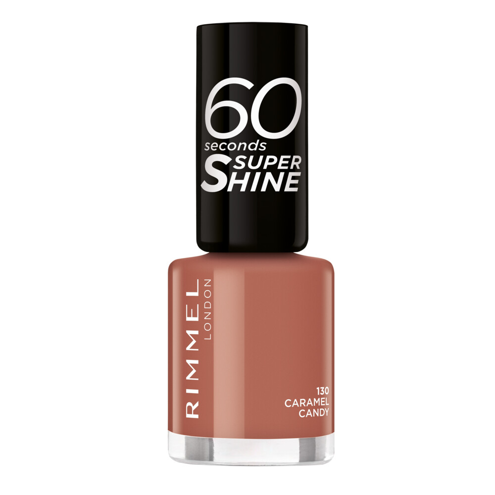 Rimmel 3x  Nagellak 60 Seconds SuperShine 130 Caramel Candy 8 ml