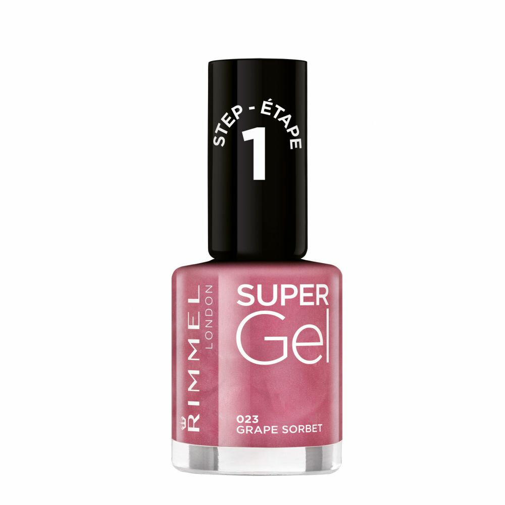 Rimmel 2x  SuperGel Nailpolish 023 Grape Sorbet 12 ml