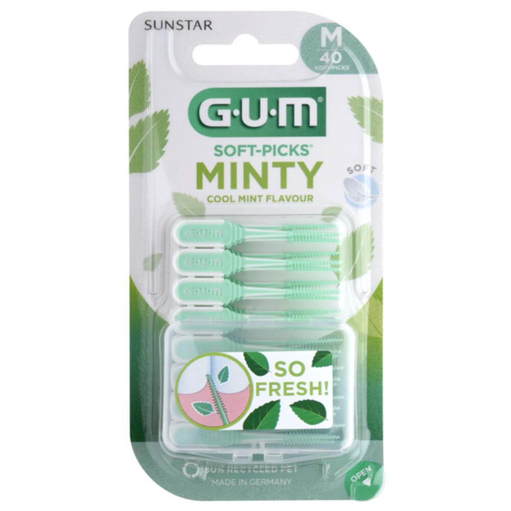 GUM 4x  Soft-Picks Comfort Flex Mint Medium 40 stuks
