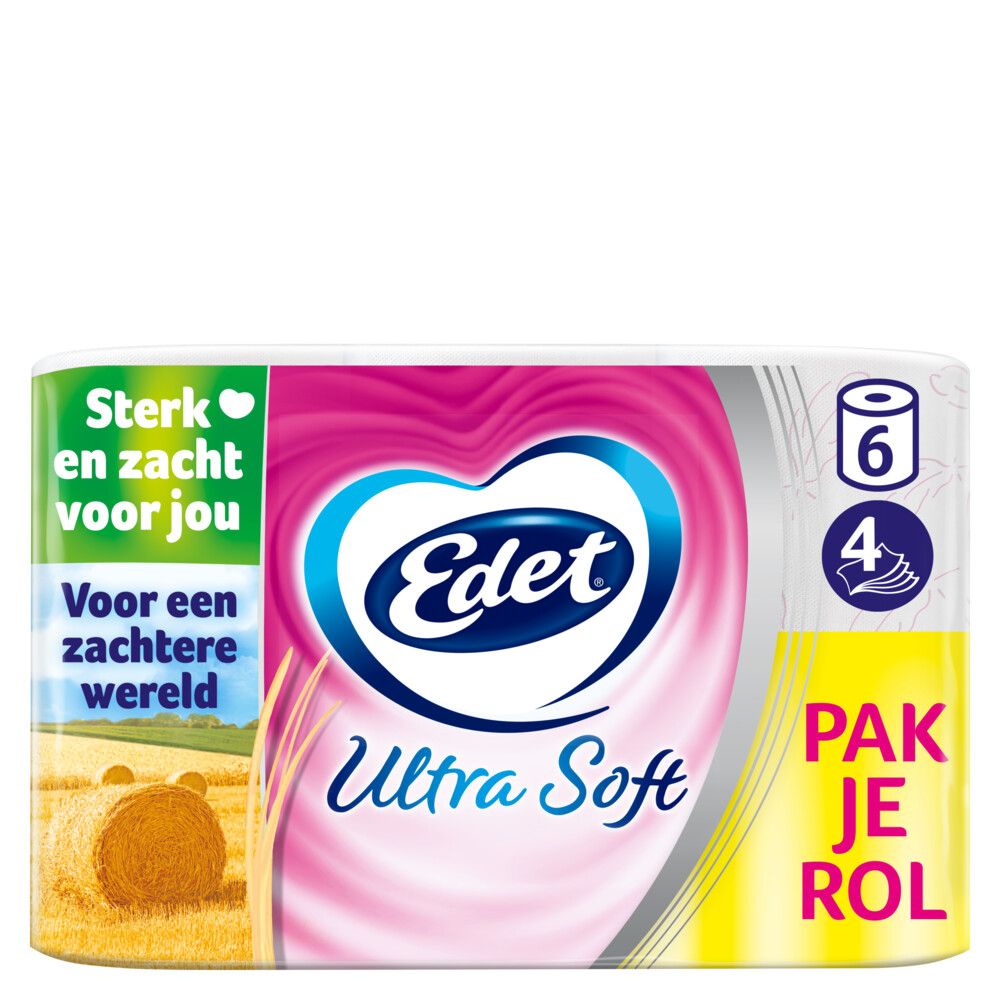 Edet Ultra Soft Toiletpapier 4 Laags 6 stuks