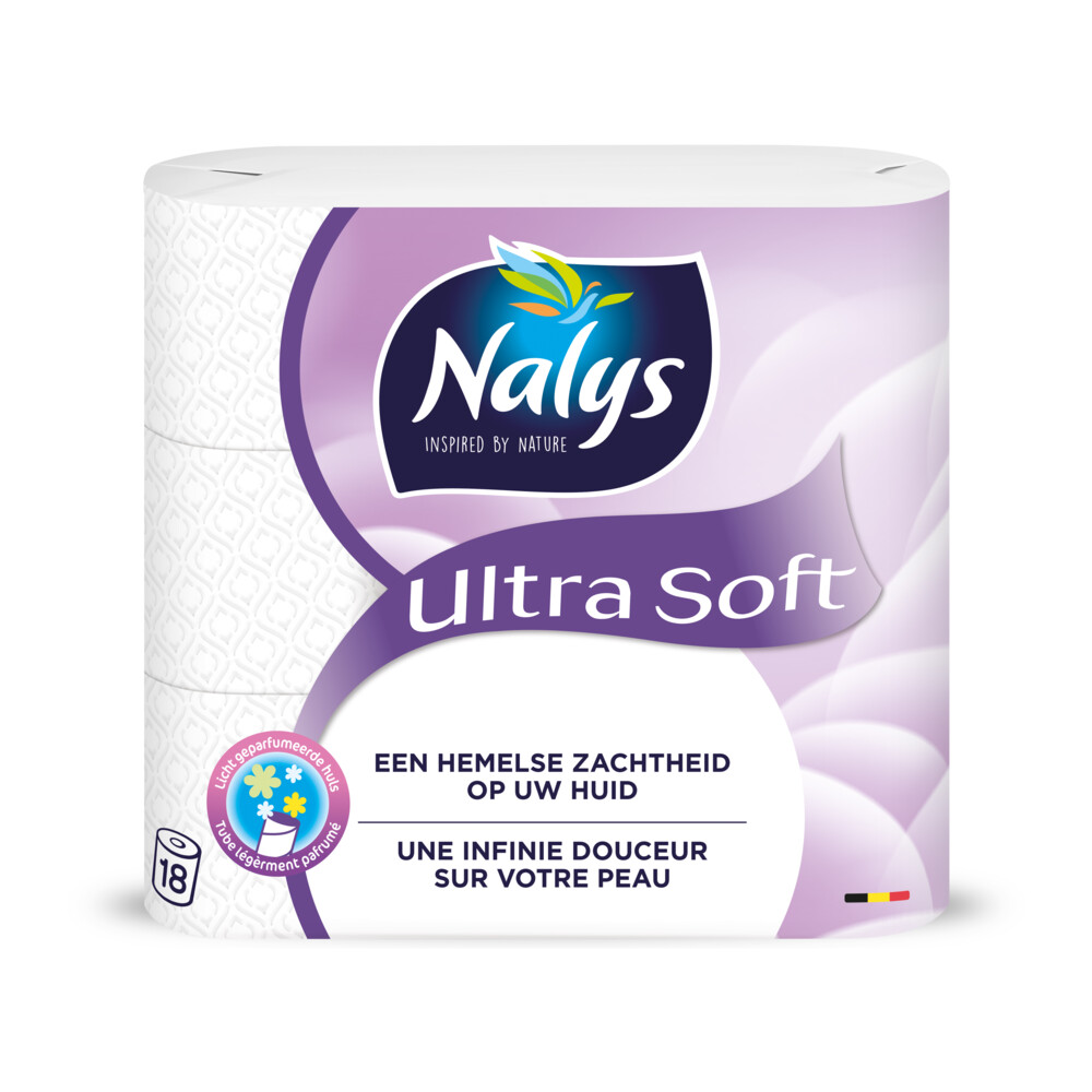 Nalys 1+1 gratis:  Ultra Soft Toiletpapier 2-laags 18 stuks