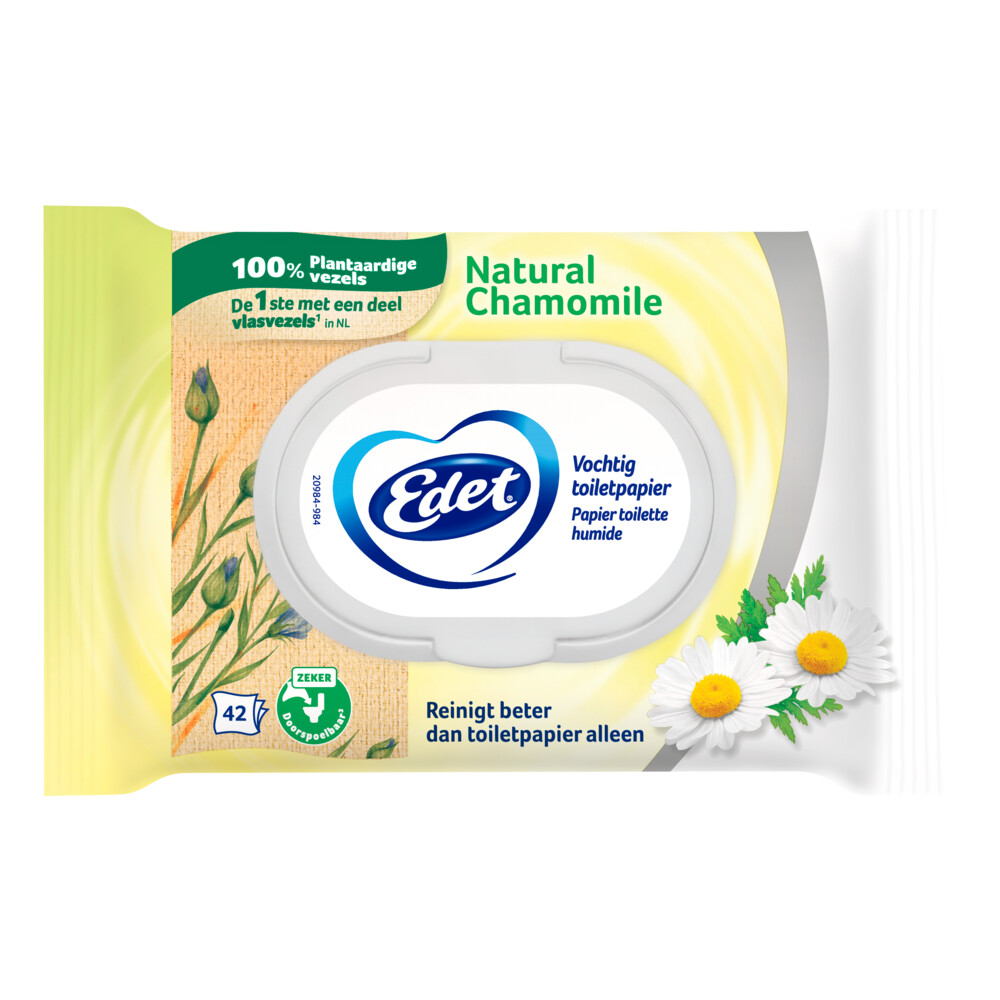 Edet 7x  Kamille Vochtige Toiletpapier 42 stuks