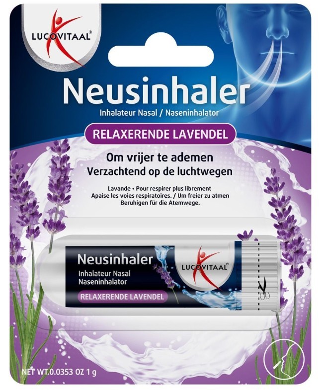 Lucovitaal Neusinhaler relaxerende lavendel 1 Stuk