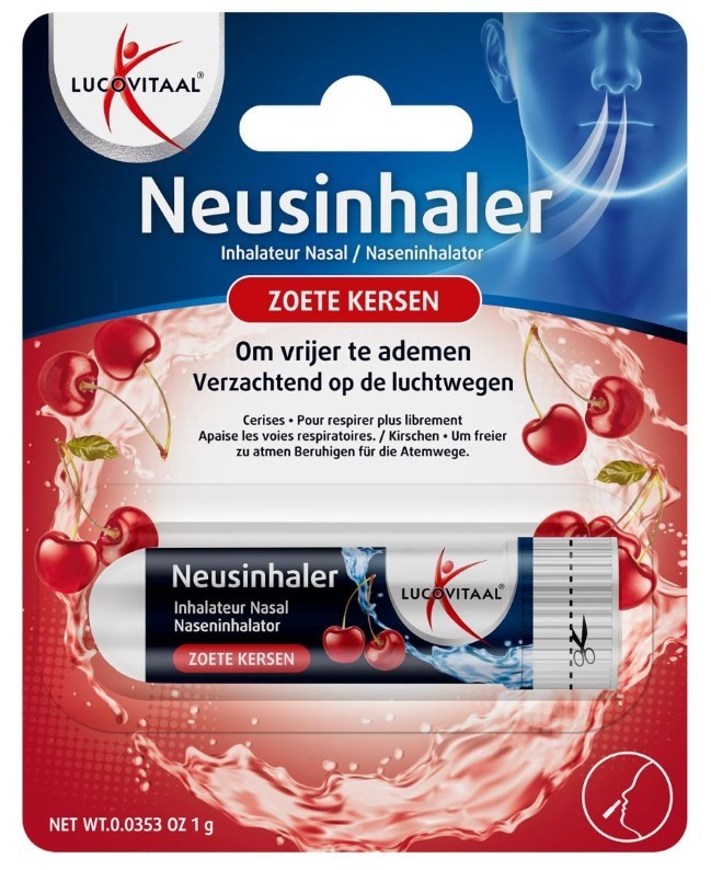 Lucovitaal Neusinhaler zoete kersen 1 Stuk