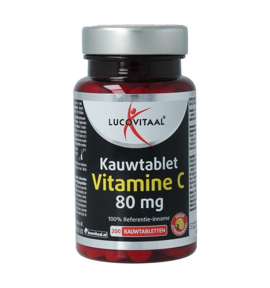 Lucovitaal Vitamine C 80mg citroen