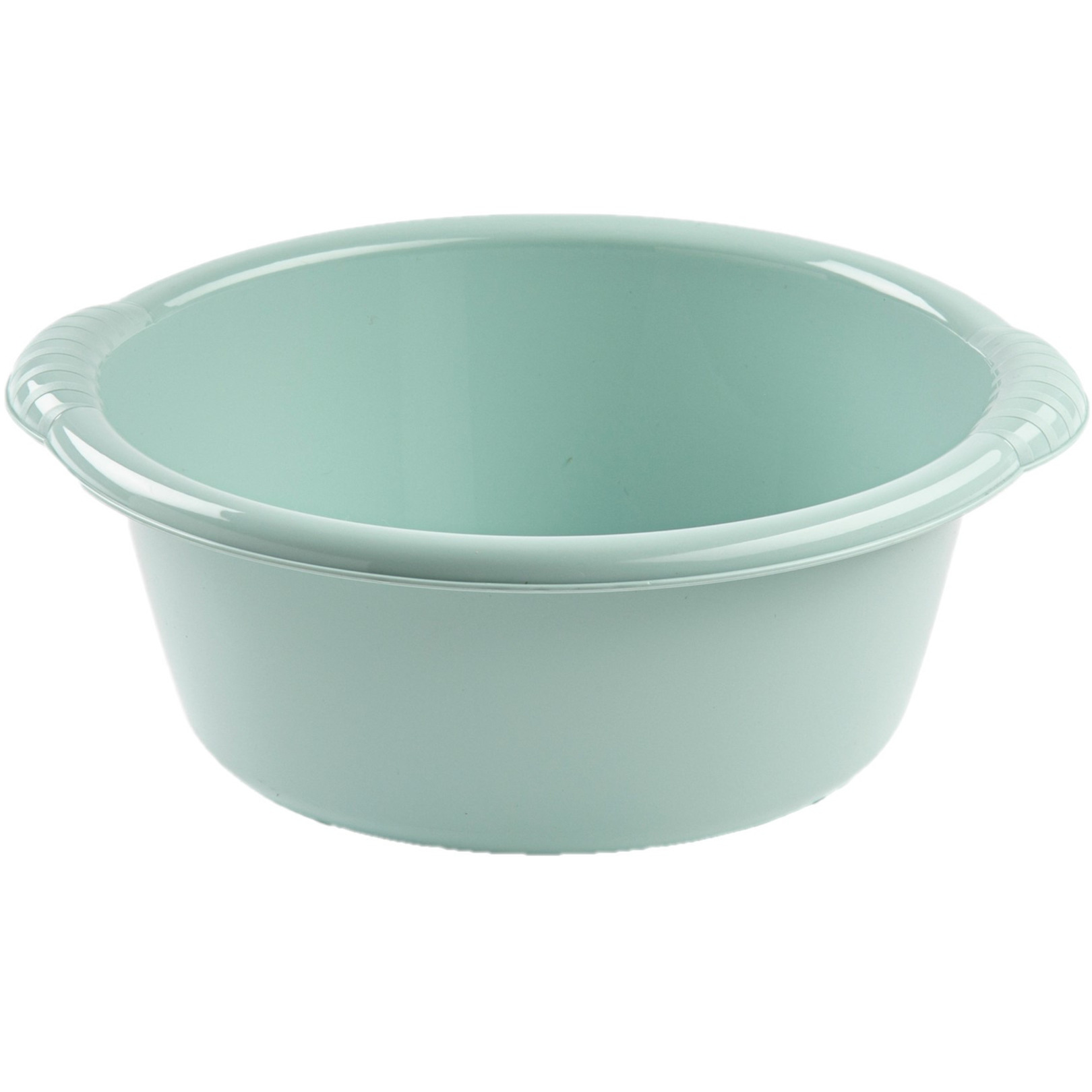 PlasticForte teiltje/afwasbak rond - 10 liter - mintgroen - kunststof - x x 15 cm -