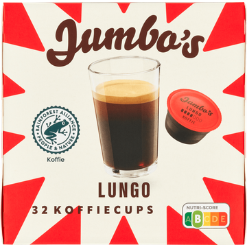 Jumbo's umbo's Lungo Koffiecups 32 Stuks