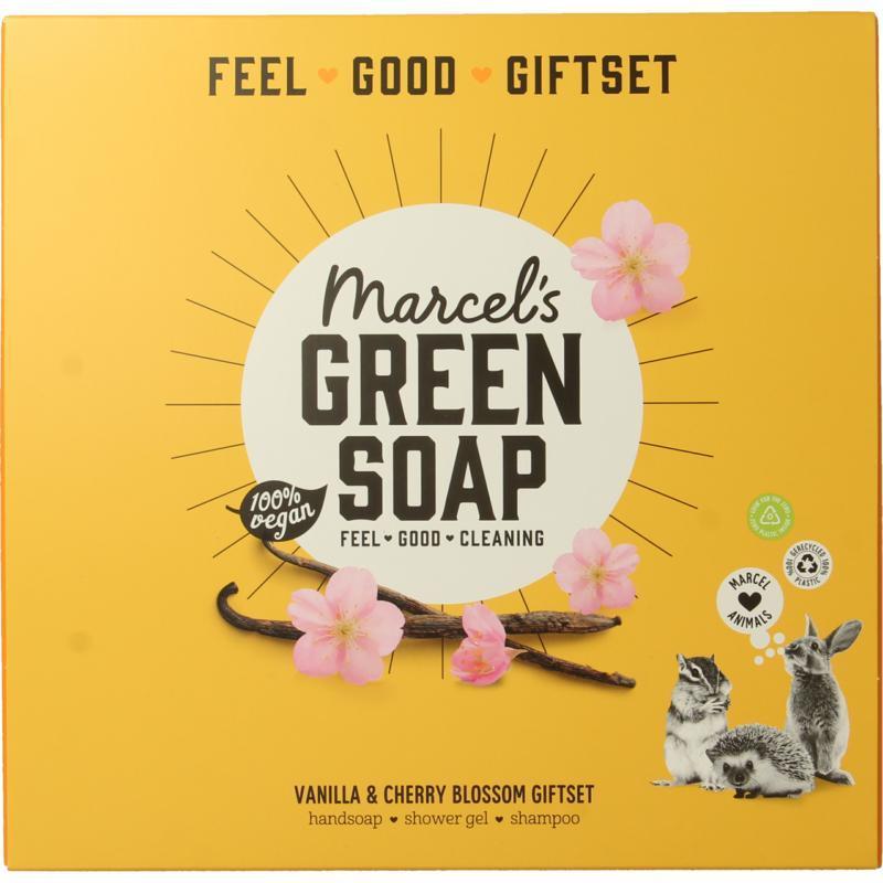Marcels Green Soap Giftset vanille & kersenbloesem 1 Set