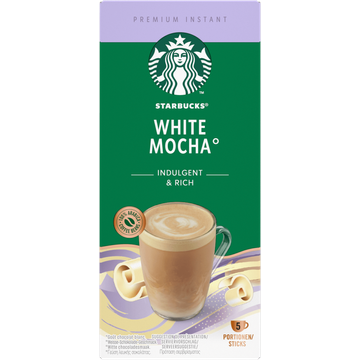 Starbucks tarbucks White Mocha Oploskoffie Sticks 5 Stuks bij Jumbo