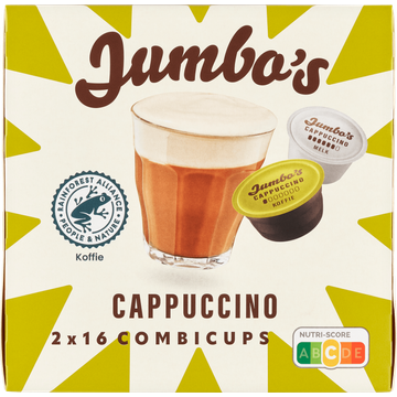 Jumbo's umbo's Cappuccino Combicups 32 Stuks