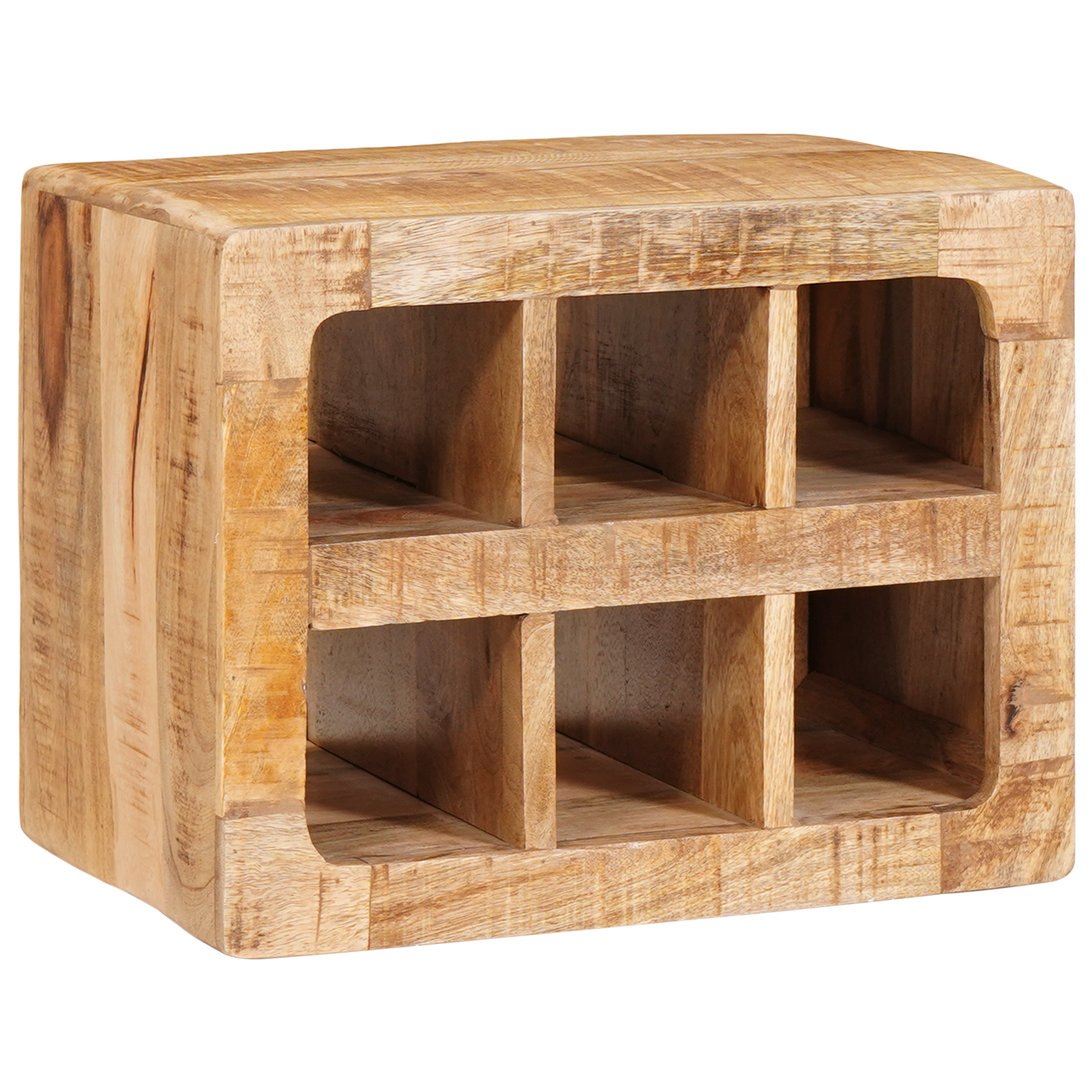 vidaXL Wijnrek Wandgemonteerd Bruin 44 x 30 x 35 cm massief mangohout