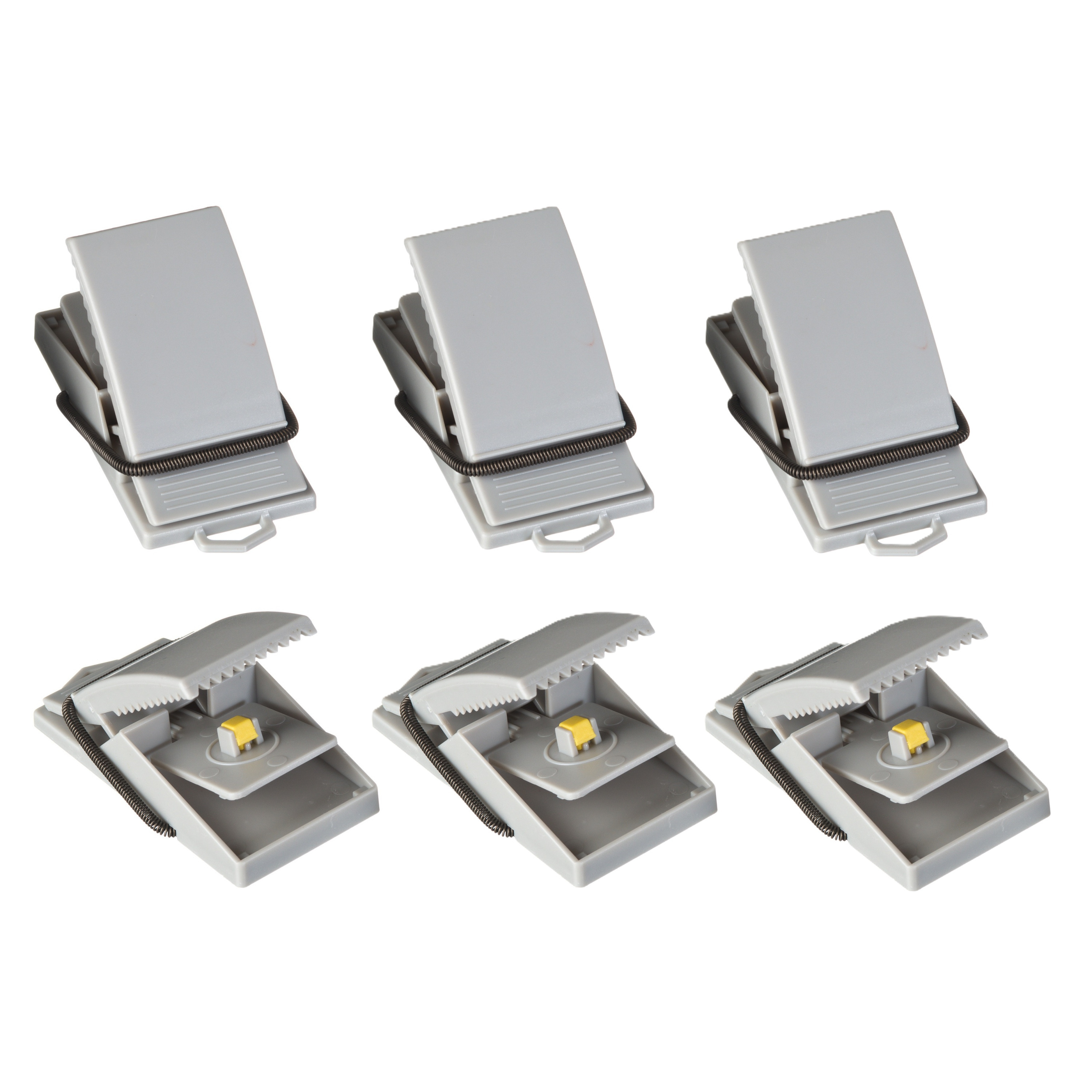 Merkloos Muizenval - 6x stuks - kunststof - muizenklem - 8 cm -