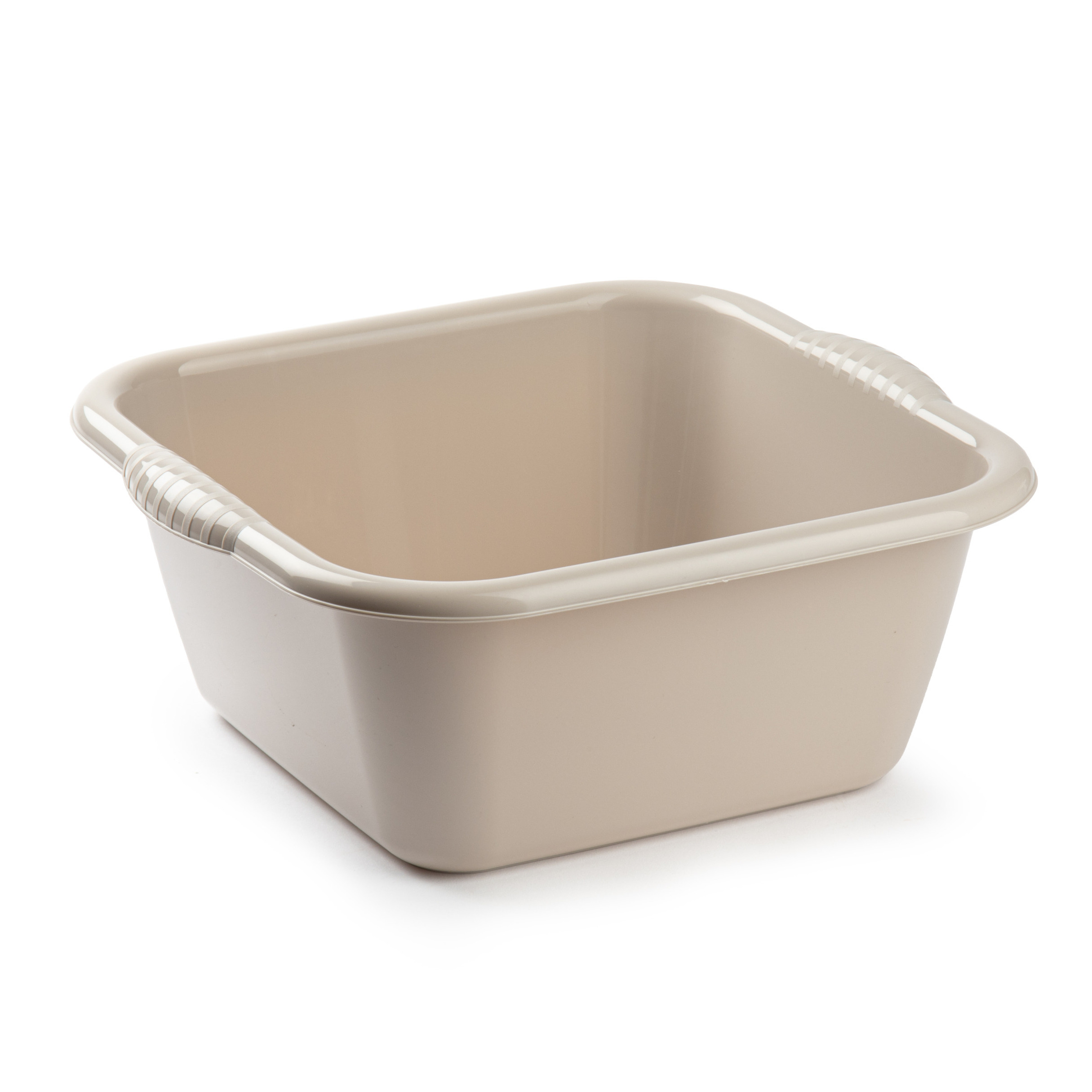 PlasticForte teiltje/afwasbak - vierkant - kunststof - 25 liter - 49 x 47 x 20 cm - Beige -
