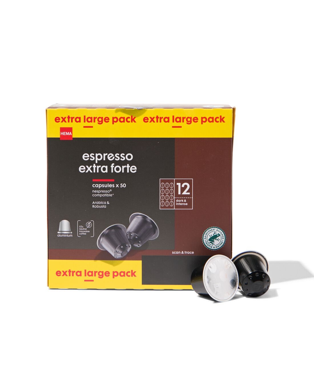 HEMA Koffiecups Espresso Extra Forte - 50 Stuks