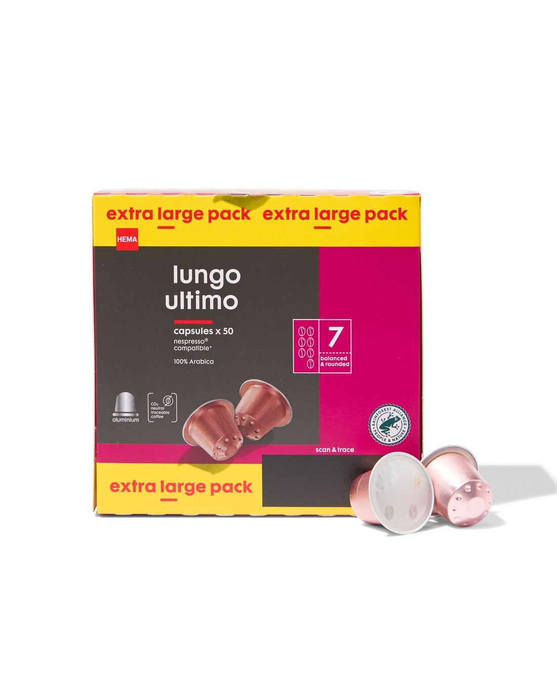 HEMA Koffiecups Lungo Ultimo - 50 Stuks