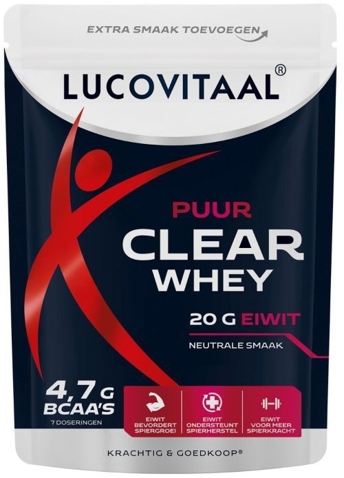 Lucovitaal Clear whey poeder puur 175 Gram