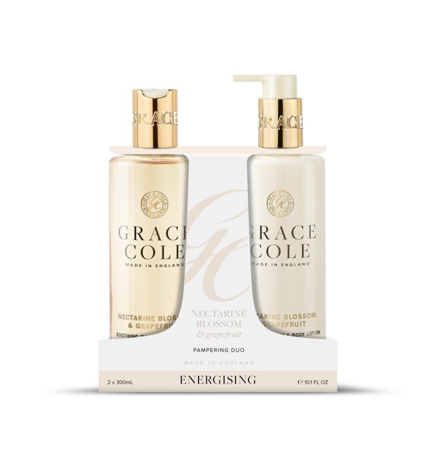 Grace Cole Nectarine blossom & grapefruit body care duo