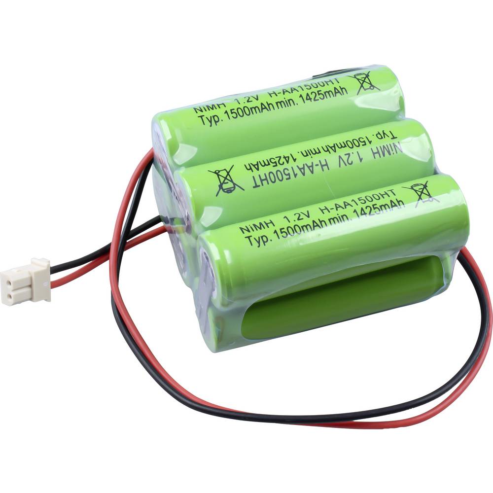 Mexcel NS1500AAHT Accupack Aantal cellen: 6 Batterijgrootte: AA (penlite) Geschikt voor hoge temperaturen, Stekker NiMH 7.2 V 1500