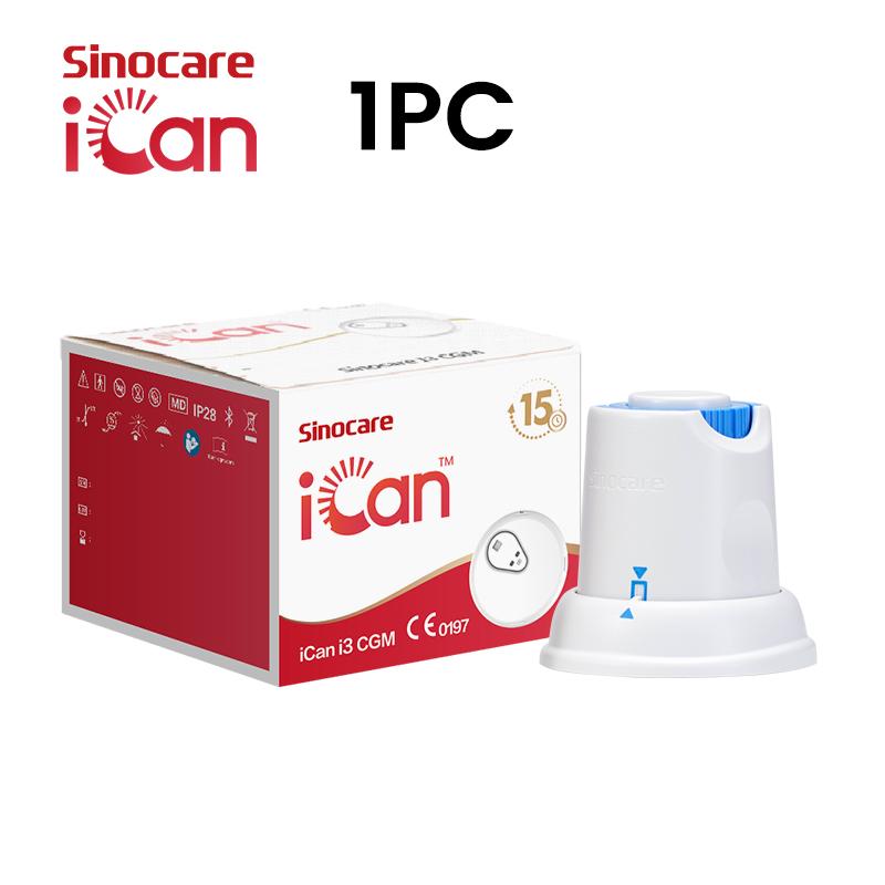 Sinocare iCan Continue Glucose Monitoring Systeem Bloedglucose Monitoring CGM 15 Dagen Draagleven 1pc