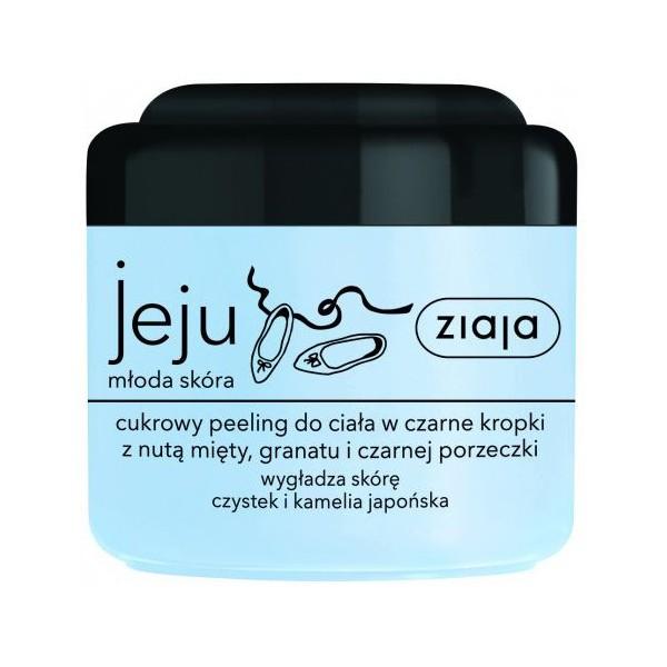 MANADA - Beauty Ziaja Jeju Młoda skóra Cukrowy peeling do ciała w czarne kropki, 200 ml