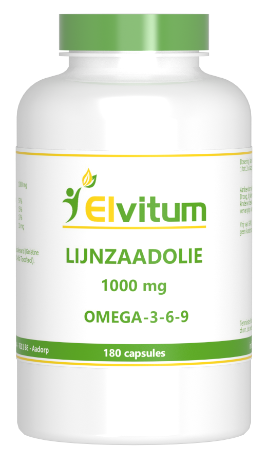 Elvitum Lijnzaadolie 1000mg Omega-3-6-9 Capsules