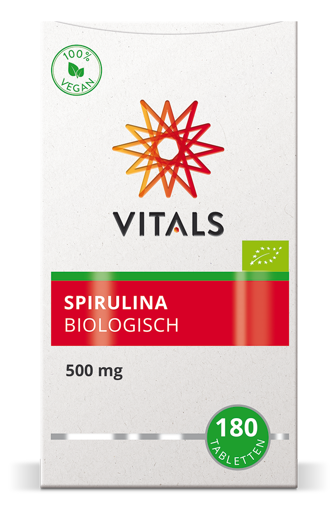 Vitals Spirulina Biologisch 500mg Tabletten