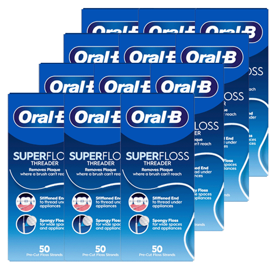 Oral-B Super Floss Threader - 12 x 50 stuks - Voordeelverpakking