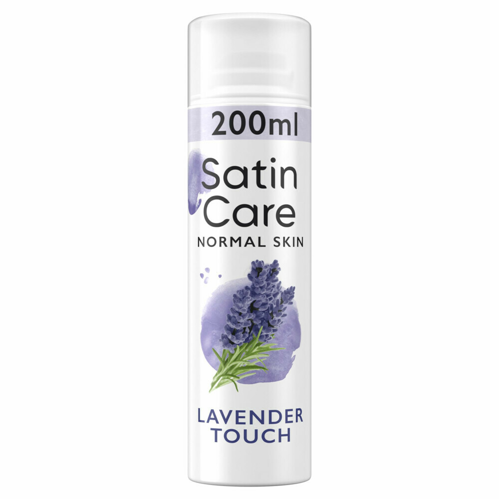 Satin Care 6x  Scheergel Lavender Touch 200 ml